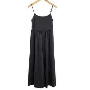 Quince Tencel Jersey Wide Leg Jumpsuit Women's Medium Minimalist Lounge Gray